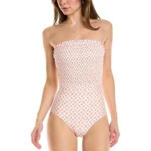 NEW Hermoza Womens Carrie One Piece Bandeau Swimsuit Sz 8